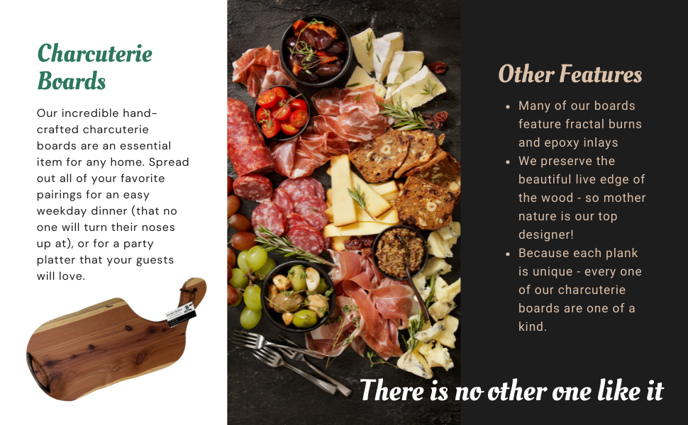 Mastro Charcuterie Board other features