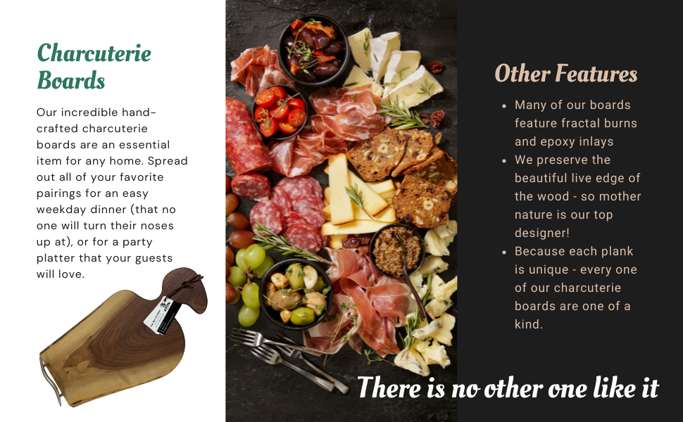 Perfect Pair Cheese and Charcuterie Board other Features