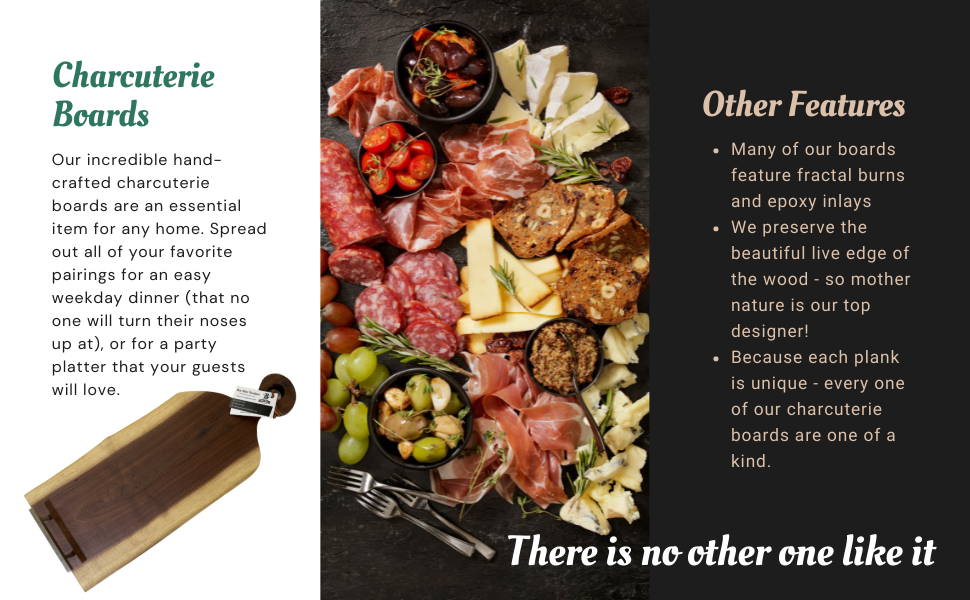 Charcuterie Board features