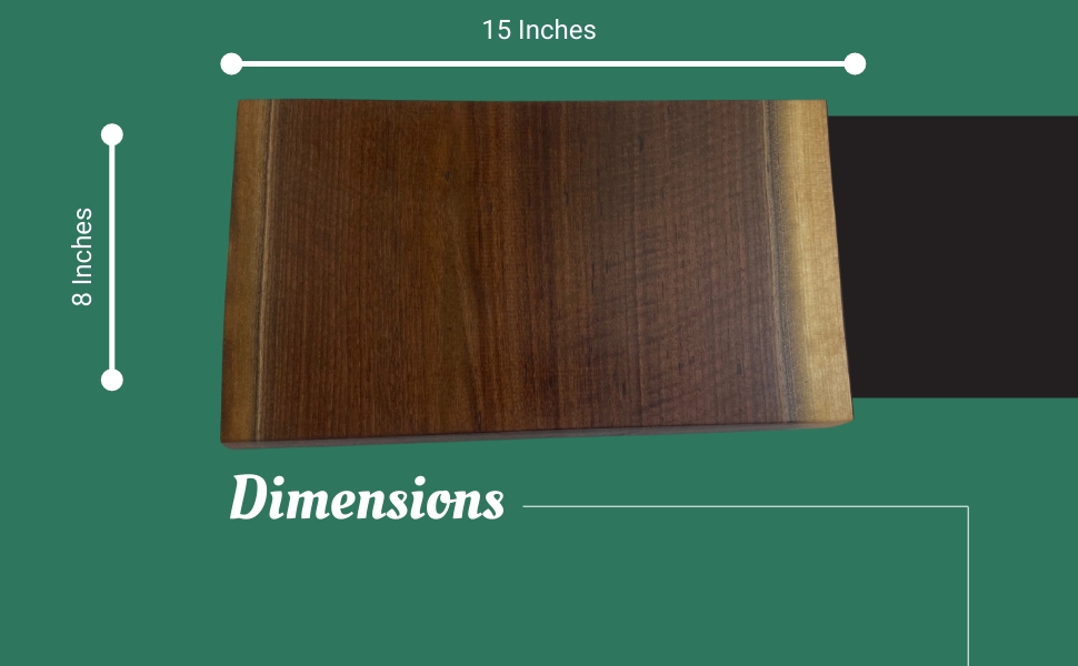 Smoked Cocktail Board Dimensions