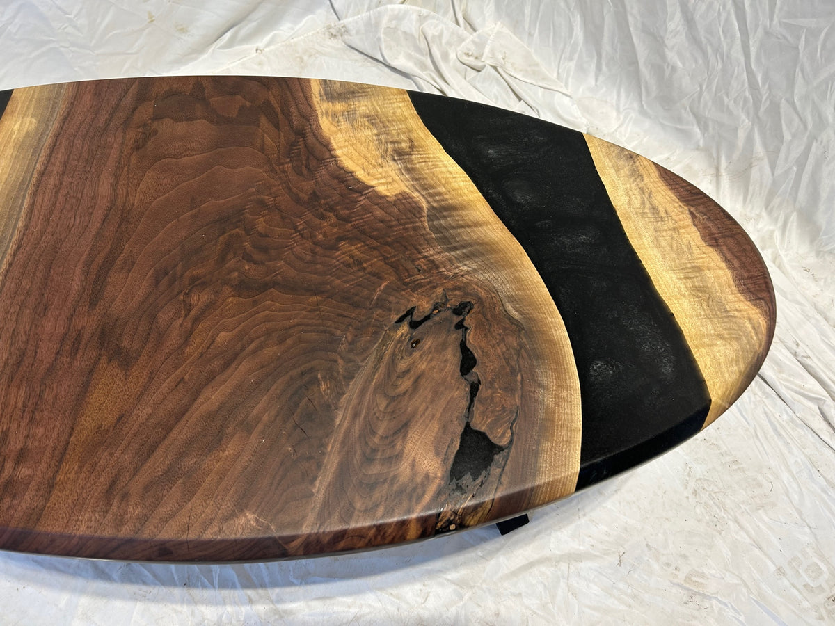 Solid Walnut With Epoxy Coffee Table