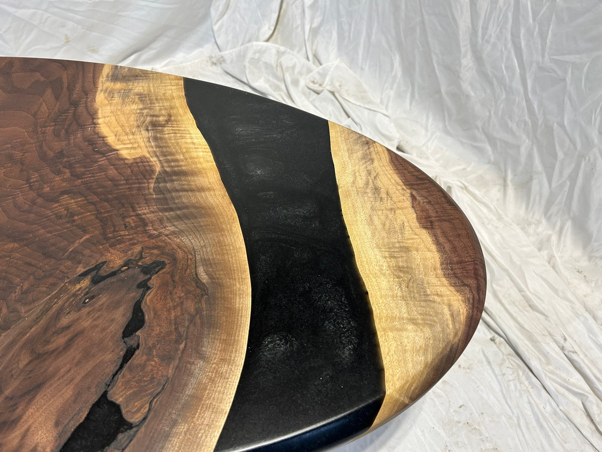 Solid Walnut With Epoxy Coffee Table
